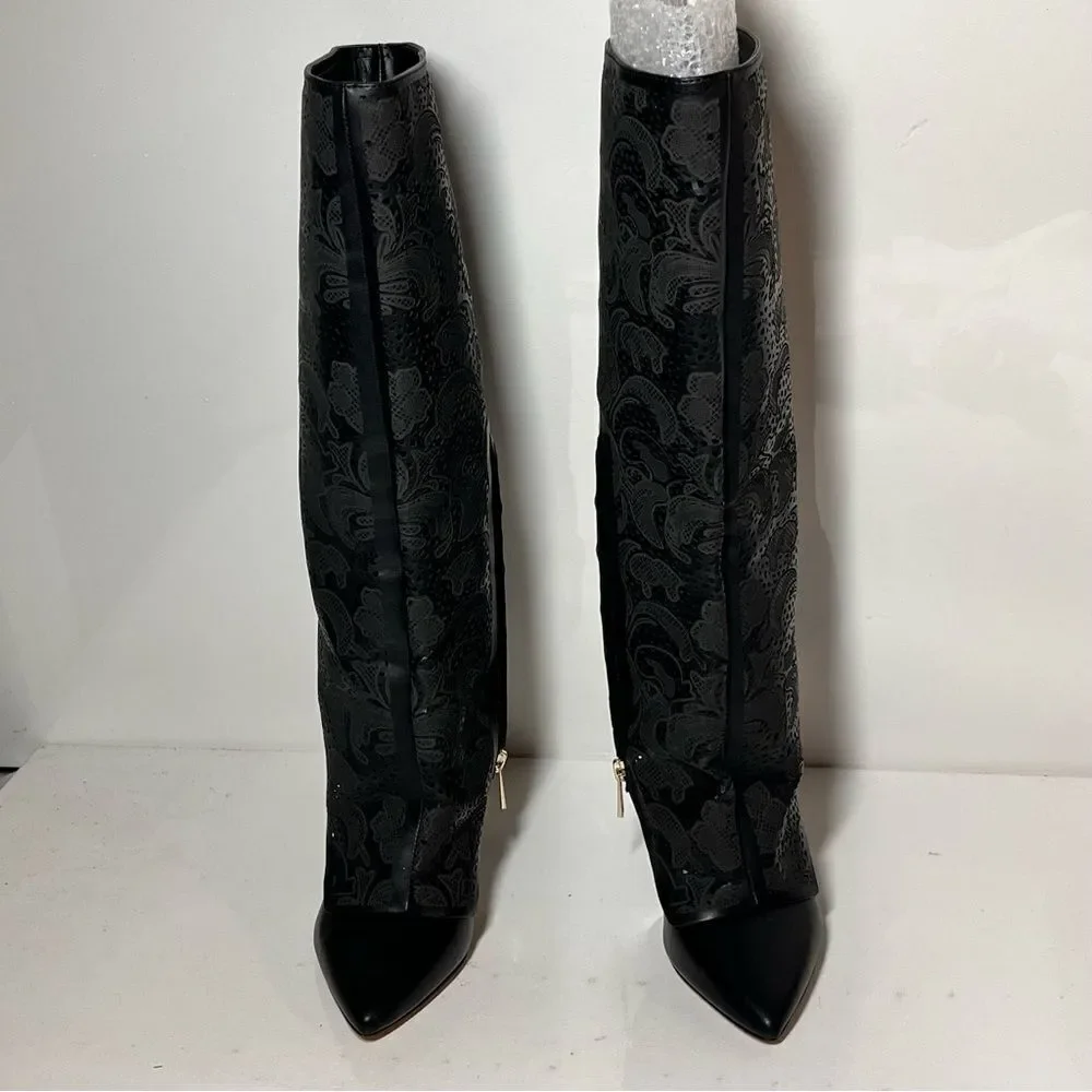 Jessica Simpson Brykia Cuffed Pointed Toe Tall Boots